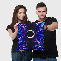 Подушка квадратная Demon Slayer neon energy, цвет: 3D-принт — фото 2