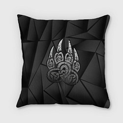 Подушка квадратная Велес лапа медведя, цвет: 3D-принт