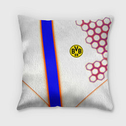 Подушка квадратная Borussia geometry sport, цвет: 3D-принт