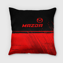 Подушка квадратная Mazda - red gradient посередине, цвет: 3D-принт