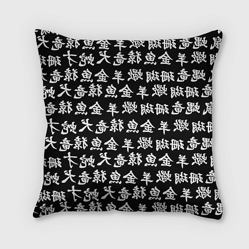 Подушка квадратная Monster energy japan pattern / 3D-принт – фото 2