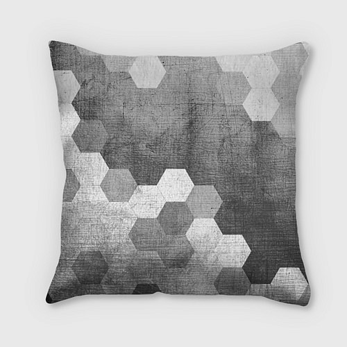 Подушка квадратная Tesla - grey gradient посередине / 3D-принт – фото 2