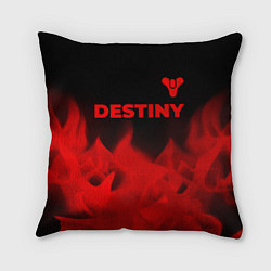 Подушка квадратная Destiny - red gradient посередине, цвет: 3D-принт