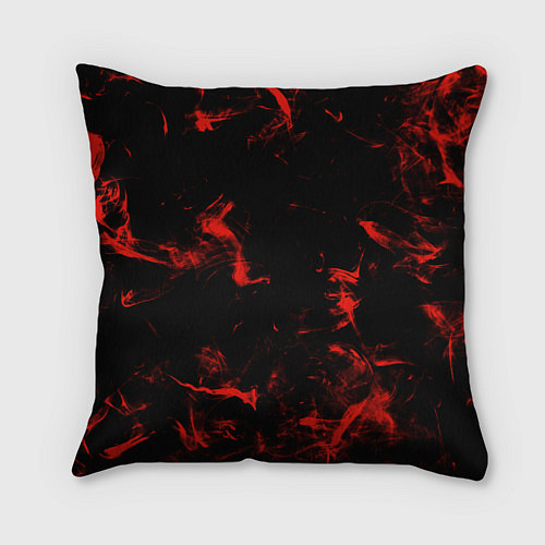 Подушка квадратная Color red black / 3D-принт – фото 2