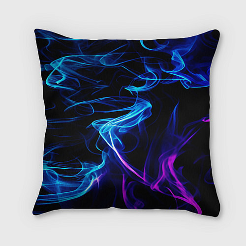 Подушка квадратная Color blue pink / 3D-принт – фото 2