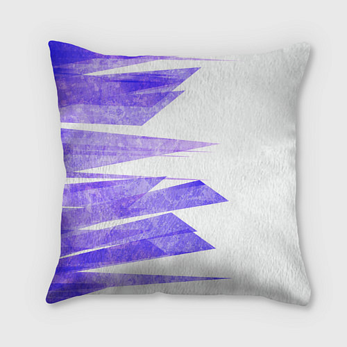 Подушка квадратная Color white purple / 3D-принт – фото 2