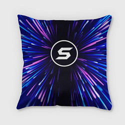 Подушка квадратная Skillet neon energy, цвет: 3D-принт