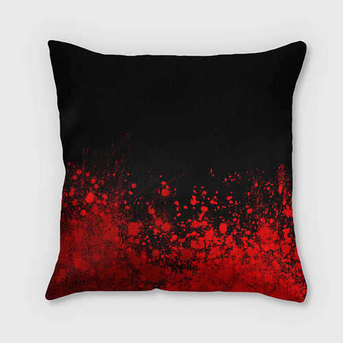 Подушка квадратная Geely - red gradient посередине / 3D-принт – фото 2