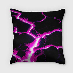 Подушка квадратная Color pink black, цвет: 3D-принт