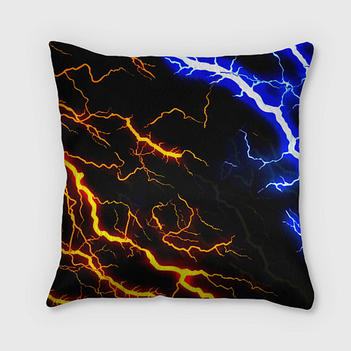 Подушка квадратная Monster energy шторм / 3D-принт – фото 2