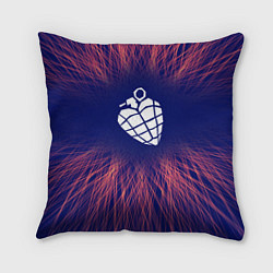 Подушка квадратная Green Day red energy, цвет: 3D-принт