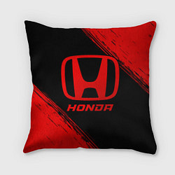 Подушка квадратная Honda - red gradient, цвет: 3D-принт