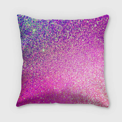 Подушка квадратная Inzoi лого и розовые блестки / 3D-принт – фото 2