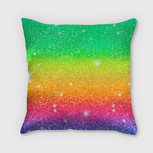 Подушка квадратная Inzoi блестящий радужный фон / 3D-принт – фото 2