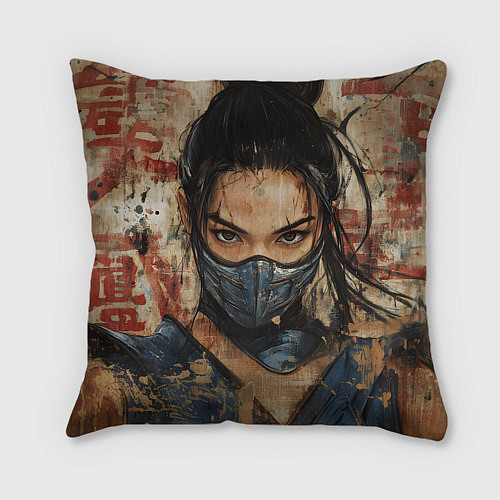 Подушка квадратная Китана в китайском стиле / 3D-принт – фото 2