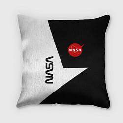 Подушка квадратная Nasa текстура геометрия, цвет: 3D-принт