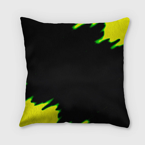 Подушка квадратная Кислотный монстр энерджи / 3D-принт – фото 2