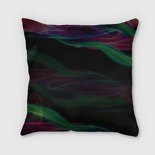 Подушка квадратная Космонавт неоновая дымка / 3D-принт – фото 2