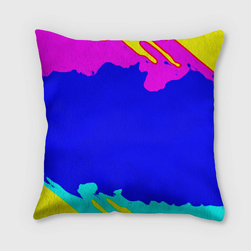 Подушка квадратная Monster energy краски цветные / 3D-принт – фото 2