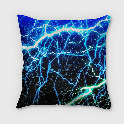 Подушка квадратная Monster energy electro / 3D-принт – фото 2