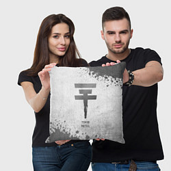 Подушка квадратная Tokio Hotel - white gradient, цвет: 3D-принт — фото 2