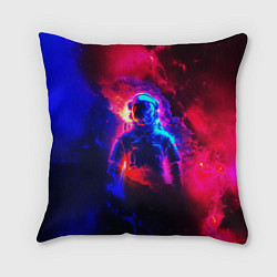 Подушка квадратная Космонавт в пламени, цвет: 3D-принт
