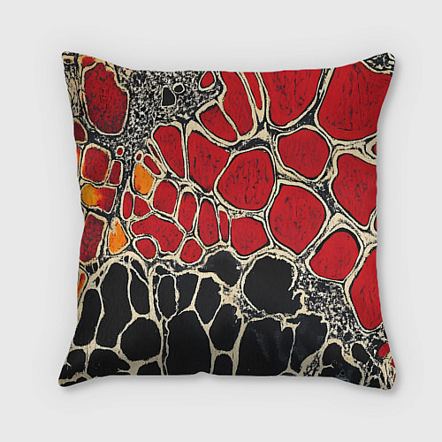 Подушка квадратная Сектор Газа рисованный портрет Юры Хоя / 3D-принт – фото 2