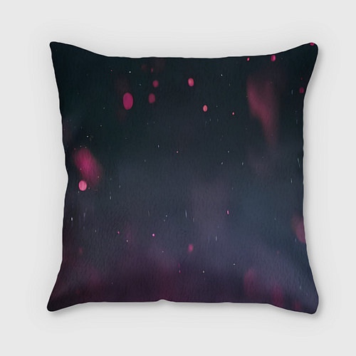 Подушка квадратная Красный череп в скафандре космонавта / 3D-принт – фото 2