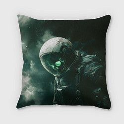 Подушка квадратная Скелет космонавта в космосе, цвет: 3D-принт