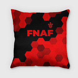Подушка квадратная FNAF - red gradient посередине, цвет: 3D-принт