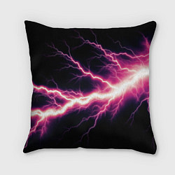 Подушка квадратная Lightning pink, цвет: 3D-принт