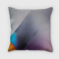 Подушка квадратная Color grey with stripes