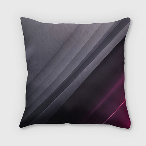 Подушка квадратная Color black grey / 3D-принт – фото 2