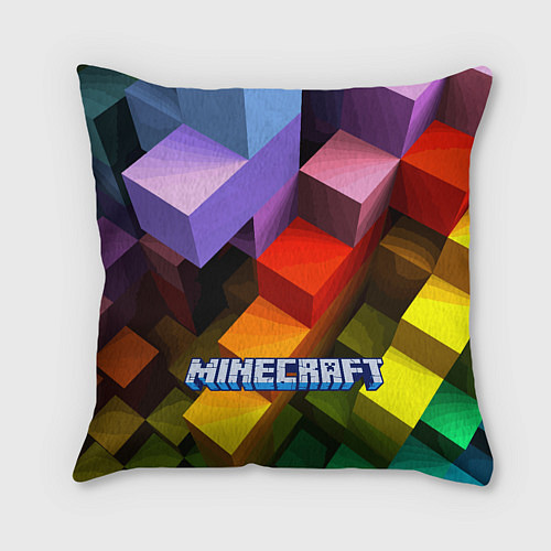 Подушка квадратная Minecraft - pattern / 3D-принт – фото 2