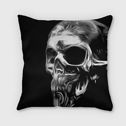 Подушка квадратная Стилизованный череп, цвет: 3D-принт