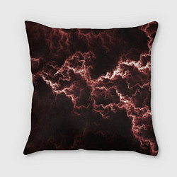 Подушка квадратная Lightning red, цвет: 3D-принт