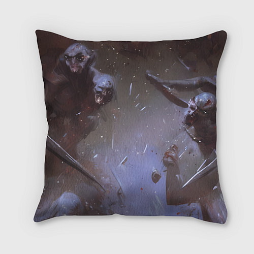 Подушка квадратная Сумасшедшая Милина / 3D-принт – фото 2