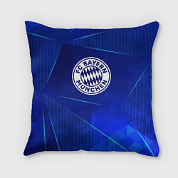 Подушка квадратная Bayern blue poly, цвет: 3D-принт