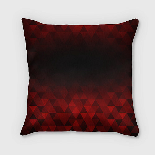 Подушка квадратная Bayern red poly / 3D-принт – фото 2