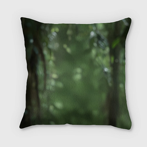 Подушка квадратная Рептилия с зелеными глазами / 3D-принт – фото 2