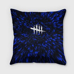 Подушка квадратная Dead by Daylight blue energy, цвет: 3D-принт