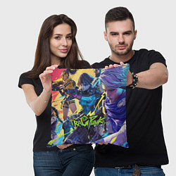 Подушка квадратная This is fragpunk, цвет: 3D-принт — фото 2