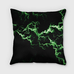 Подушка квадратная Lightning green glow