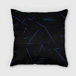 Подушка квадратная Color blue line, цвет: 3D-принт
