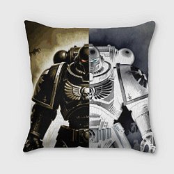 Подушка квадратная Warhammer 40k космодесантник, цвет: 3D-принт