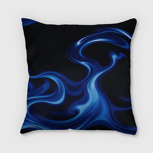 Подушка квадратная Color blue smoke / 3D-принт – фото 2