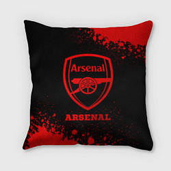 Подушка квадратная Arsenal - red gradient