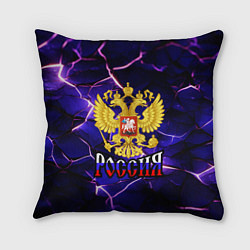 Подушка квадратная Триколор - герб России, цвет: 3D-принт