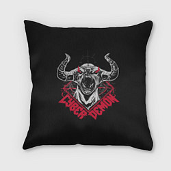 Подушка квадратная Cyber demon doom, цвет: 3D-принт