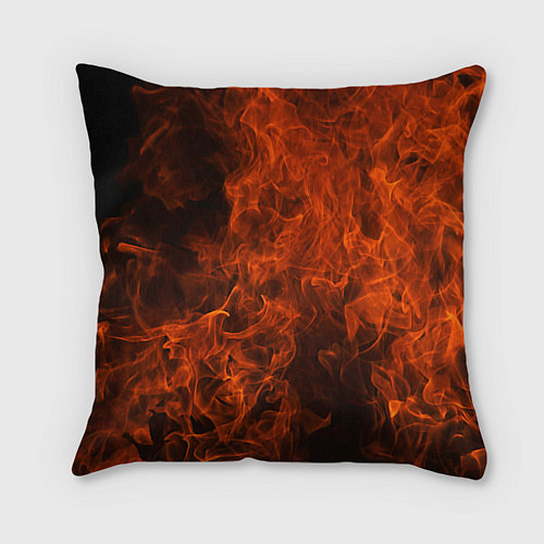 Подушка квадратная Красная Плесень - Логотип Огонь / 3D-принт – фото 2